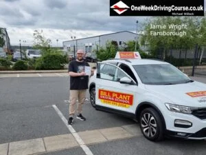 Jamie Wright - Farnborough driving test success