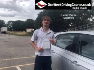 Henry Payne - Guildford driving test success