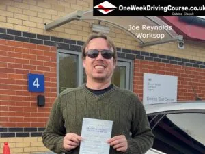 Joe Reynolds passed at Worksop