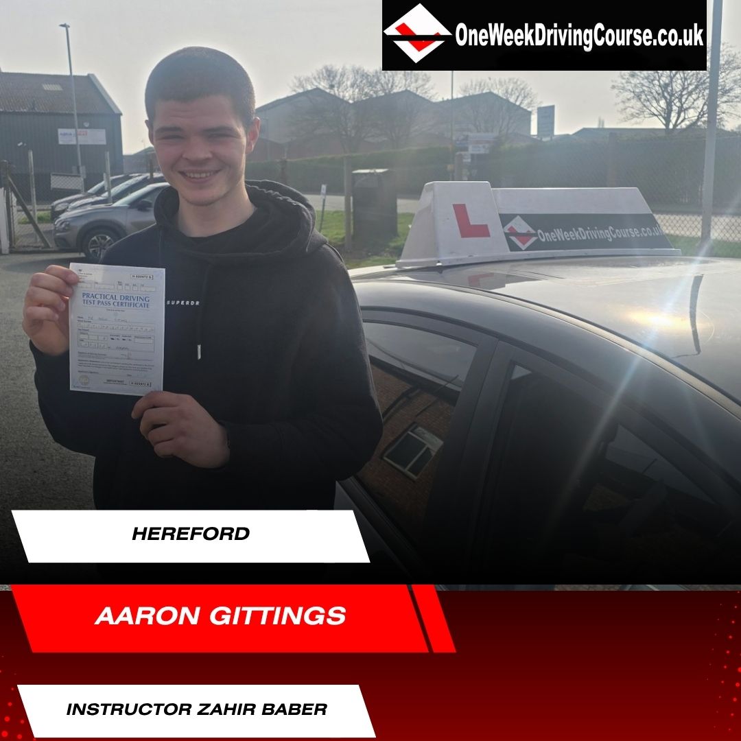 Intensive Driving Courses Hereford, Burcott, Kings Acre, Lugg Bridge, Redhill. Driving Lessons Hereford, Driving Schools Hereford, Driving Instructors Hereford | Crash Courses Hereford | One Week Driving Courses Hereford | Pass your test in a week in Hereford | Guaranteed Pass Courses Hereford | Driving Lessons Hereford