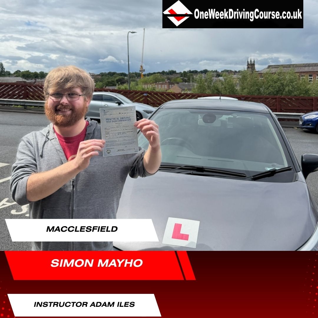 Intensive Driving Courses Macclesfield, Stockport, Buxton, Wilmslow, New Mill, Sutton, Bollington. Driving Lessons Macclesfield, Driving Schools Macclesfield, Driving Instructors Macclesfield | Crash Courses Macclesfield | One Week Driving Courses Macclesfield | Pass your test in a week in Macclesfield | Guaranteed Pass Courses Macclesfield | Driving Lessons Macclesfield