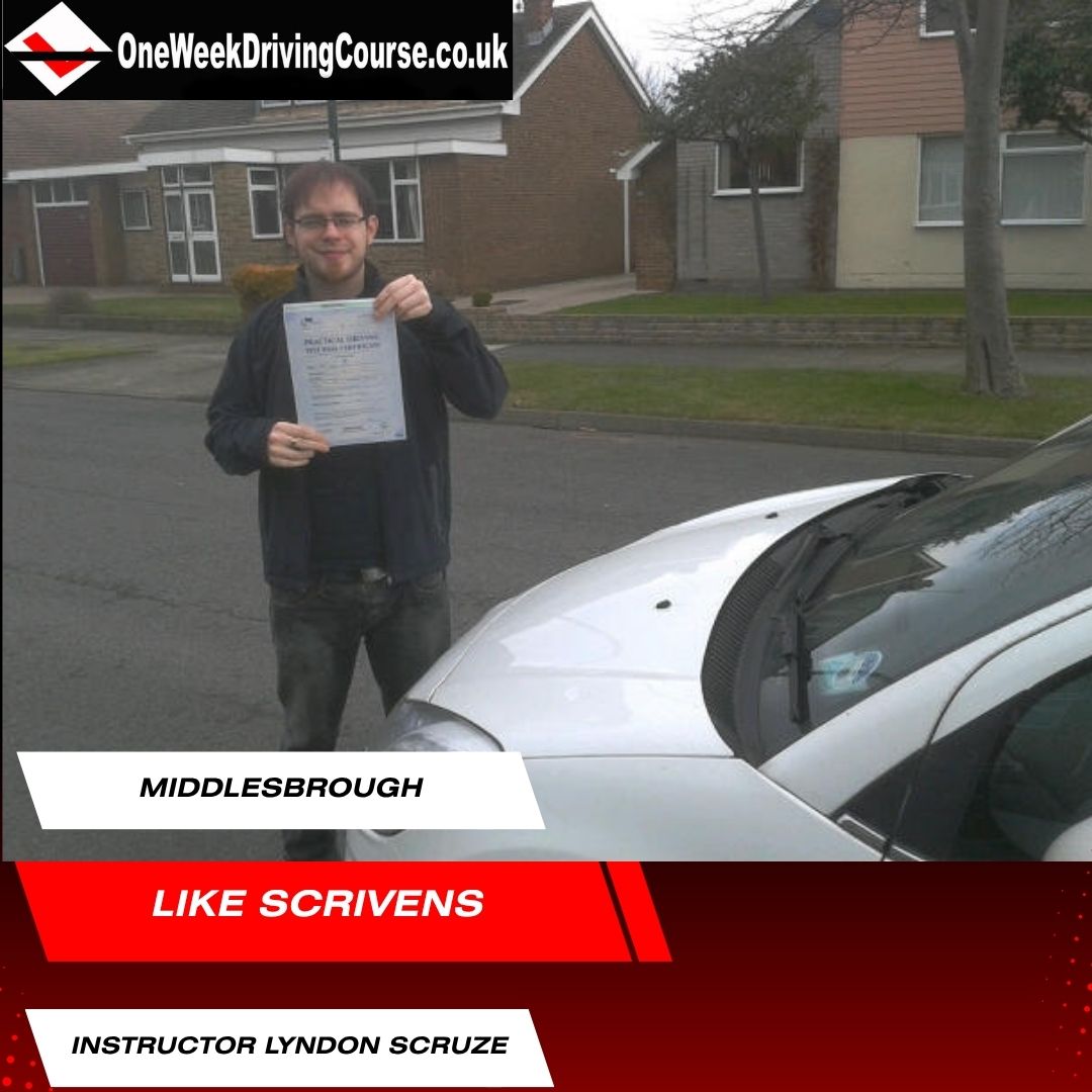 Intensive Driving Courses Middlesbrough, Guisborough, Redcar, Hartlepool, Stokesley, Darlington. Driving Lessons Middlesbrough, Driving Schools Middlesbrough, Driving Instructors Middlesbrough | Crash Courses Middlesbrough | One Week Driving Courses Middlesbrough | Pass your test in a week in Middlesbrough | Guaranteed Pass Courses Middlesbrough | Driving Lessons Middlesbrough